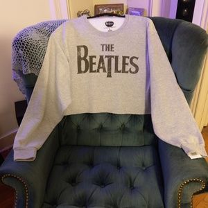 NWT THE BEATLES Sweatshirt, MID-DRIFT Large